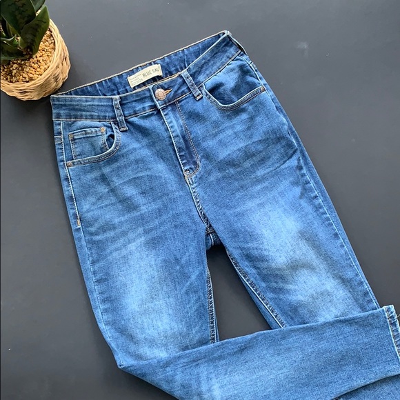 Blue Savvy High Rise Skinny Jeans Sz 